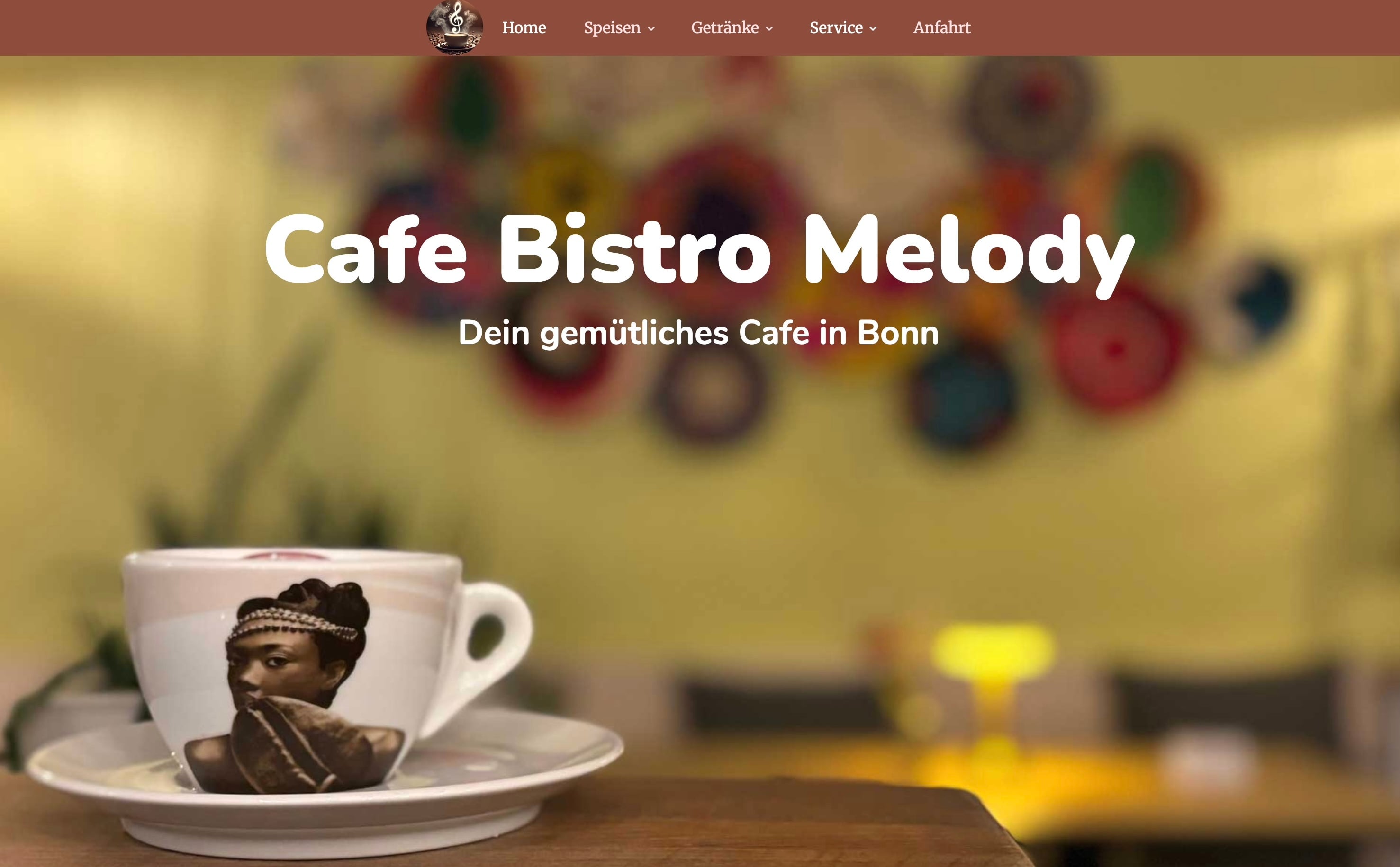 Zema Restaurant Website vorher